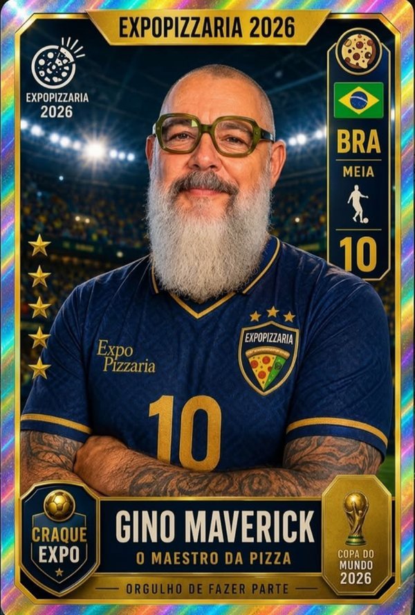 Exemplo de figurinha do álbum ExpoPizzaria 2026